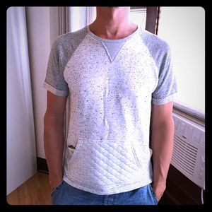 French terry short sleeve pullover